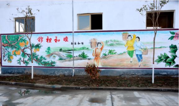 鹿寨乡镇文化墙 乡风文明焕发新活力